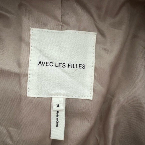 Avec Les Filles Women's Cream Teddy Jacket - Picture 3 of 3